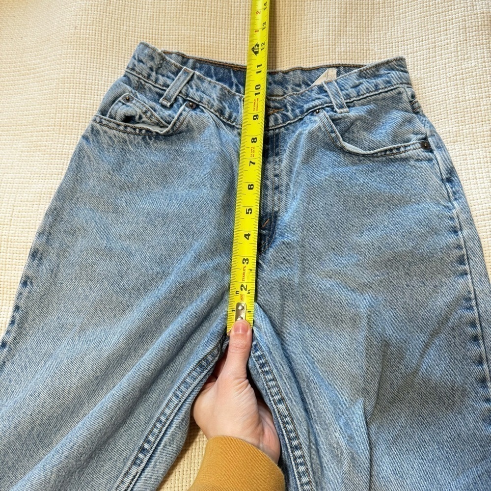 Vintage Orange Tab Levi’s Light Wash Tapered Leg High Rise 24 inch Waist - Picture 11 of 11
